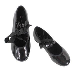 American Ballet Theatre Spotlights Sz 9.5 Youth Black Tap Shoes